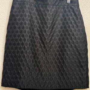 J. Crew Black Textured Pencil Skirt